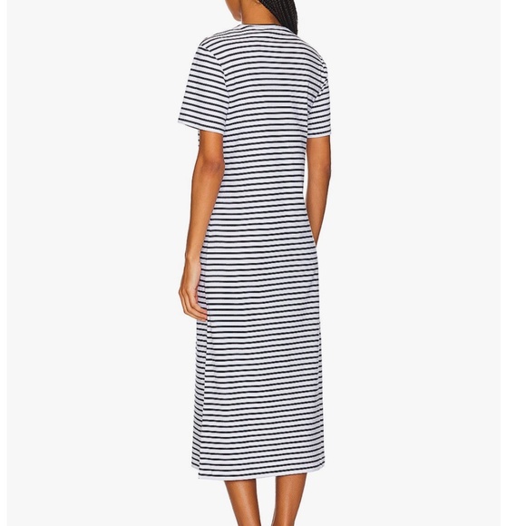Theory Stripe Dress Navy/White - Picture 2 of 3